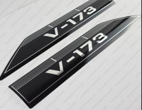 Glastron V-173 1973 And Up CHROME Boat Decals Set of 2 x 13.5"